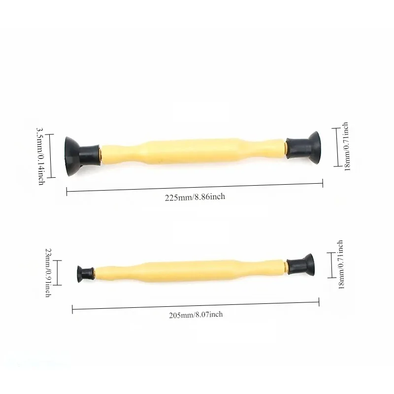 2PCS  New Manual Valve Lapping Tool Set Rubber Grinding Stick with Suction Cup for Car Motorcycle Engine Repair