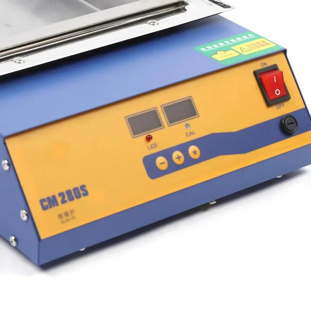 2026CM-280S Soldering Pot Dual Digital Display 0-400 Degree Fast Heating Adjustable Temperature Tin Melting Furnace Tin Oven