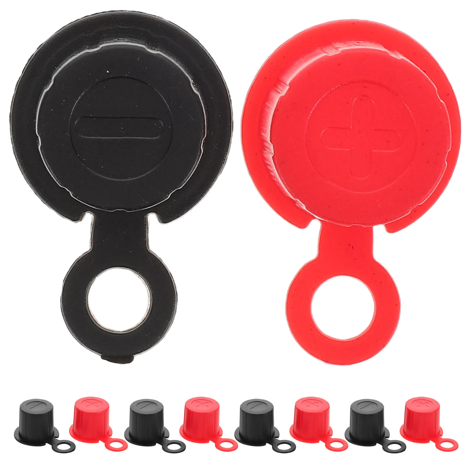 5Pairs Battery Terminal Protective Caps Insulator Cover Bright Color Dustproof for Car Suv Rv Truck Marine Boat Battery Posts