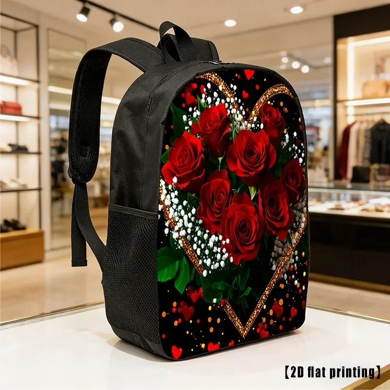 Custom Bag BagA Unisex Backpack In Red With A Lightweight Design And Ample Storage, Featuring Adjustable Straps And Side Pocket