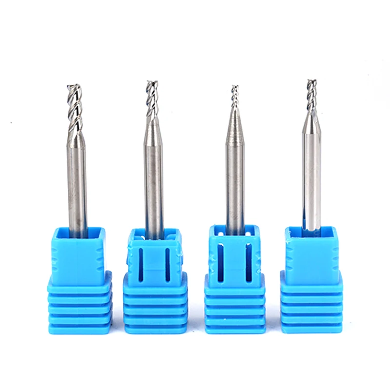 HRC50 3 Flute Aluminum Milling Cutter 1-20MM 50L 75L 100L Carbide End Mill Aluminum Copper Wood Cutter Endmills Cnc Cutter