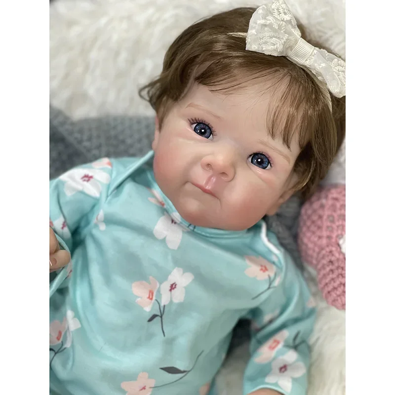 18inch Reborn Baby Bettie Full Body Newborn Doll Lifelike Cuddly Baby Multiple Layers Painting 3D Skin with Hand Root Hair