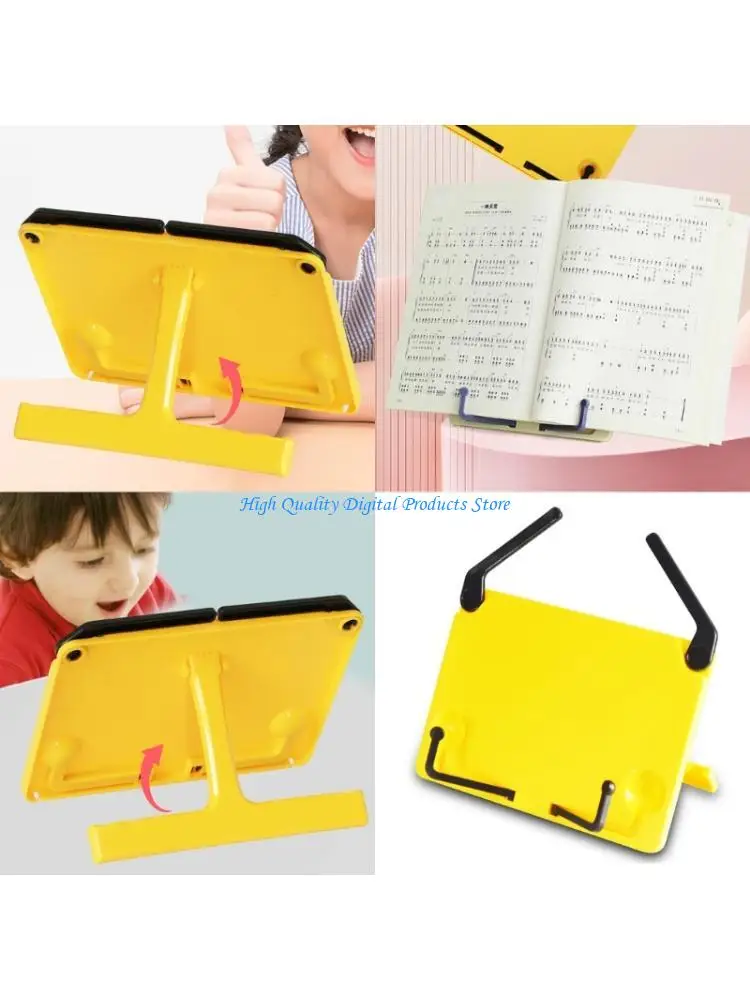 

U2JE Folding Tabletop Sheet Music Stand with Page Clip Adjustable Desktop Music Stand