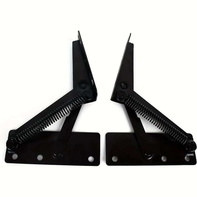 Heavy Duty Steel 80° Folding Lift Spring Hinges for Cabinet Sofa Bed Furniture view 3