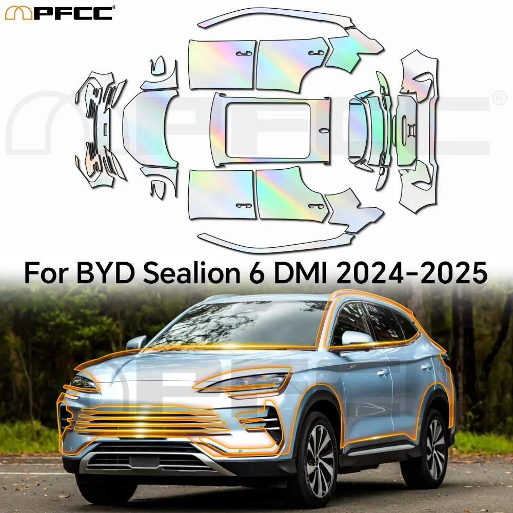 

9Mil For BYD Sealion 6 DMI 2023-24 Paint Protection Film TPU Scratch Resistant PPF Precut Full Vehicle Transparent Invisible Kit