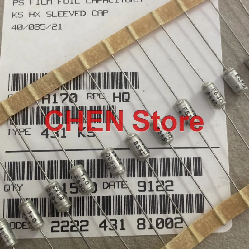 20PCS/lot original BC VISHAY KS431 630V 1000PF 4X10MM PH 1NF 102 Tin film tin foil guitar capacitor free shipping