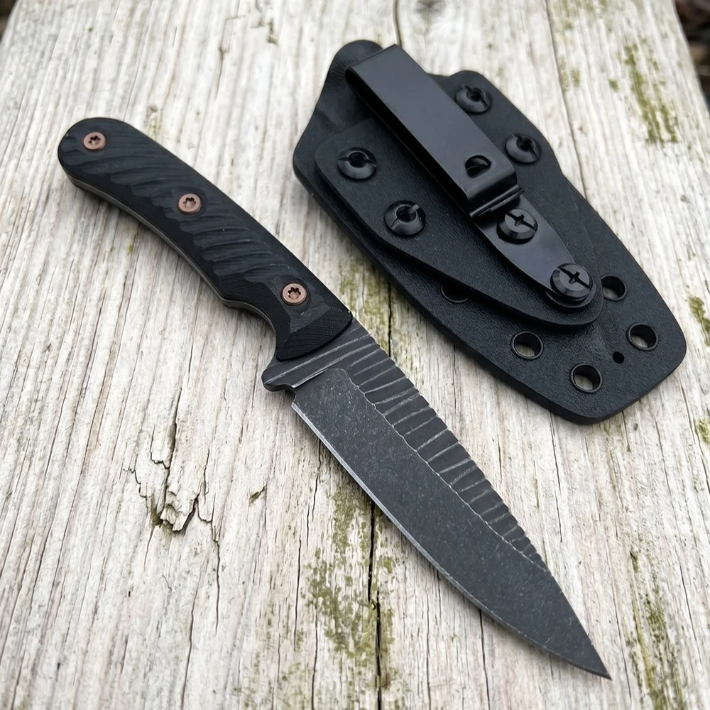 Portable Outdoor Fixed Blade Knife Light Carry Gear Wilderness Exploration Camping Fishing Outdoor Handcraft Picnic with Sheath