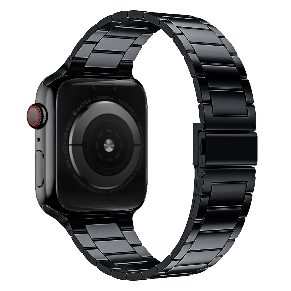 

Metal Strap for Apple Watch Band Ultra 2 49mm 46mm 42mm 45mm 41mm 44mm 40mm Bracelet Belt iWatch Series 10 9 8 7 6 5 4 SE 3 Band