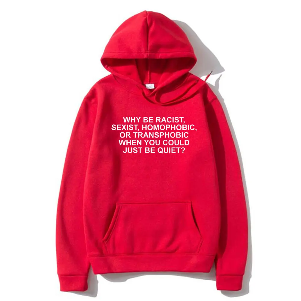 Why Be Racist Frank Hoodie Blond Hip Hop Trend Tracksuit Ocean Fashion Oversized Sweatshirt Men's Casual Cozy Fleece Hoodies