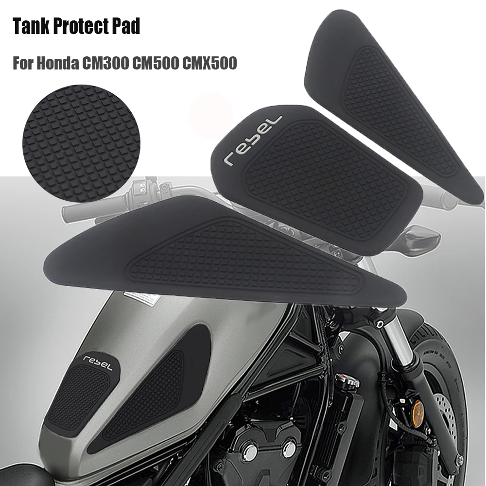 

For Honda REBEL500 REBEL300 REBEL CMX 500 300 CM500 CM300 Motorcycle Accessories Gas Tank Protect Sticker Fuel Cap Cover Pad