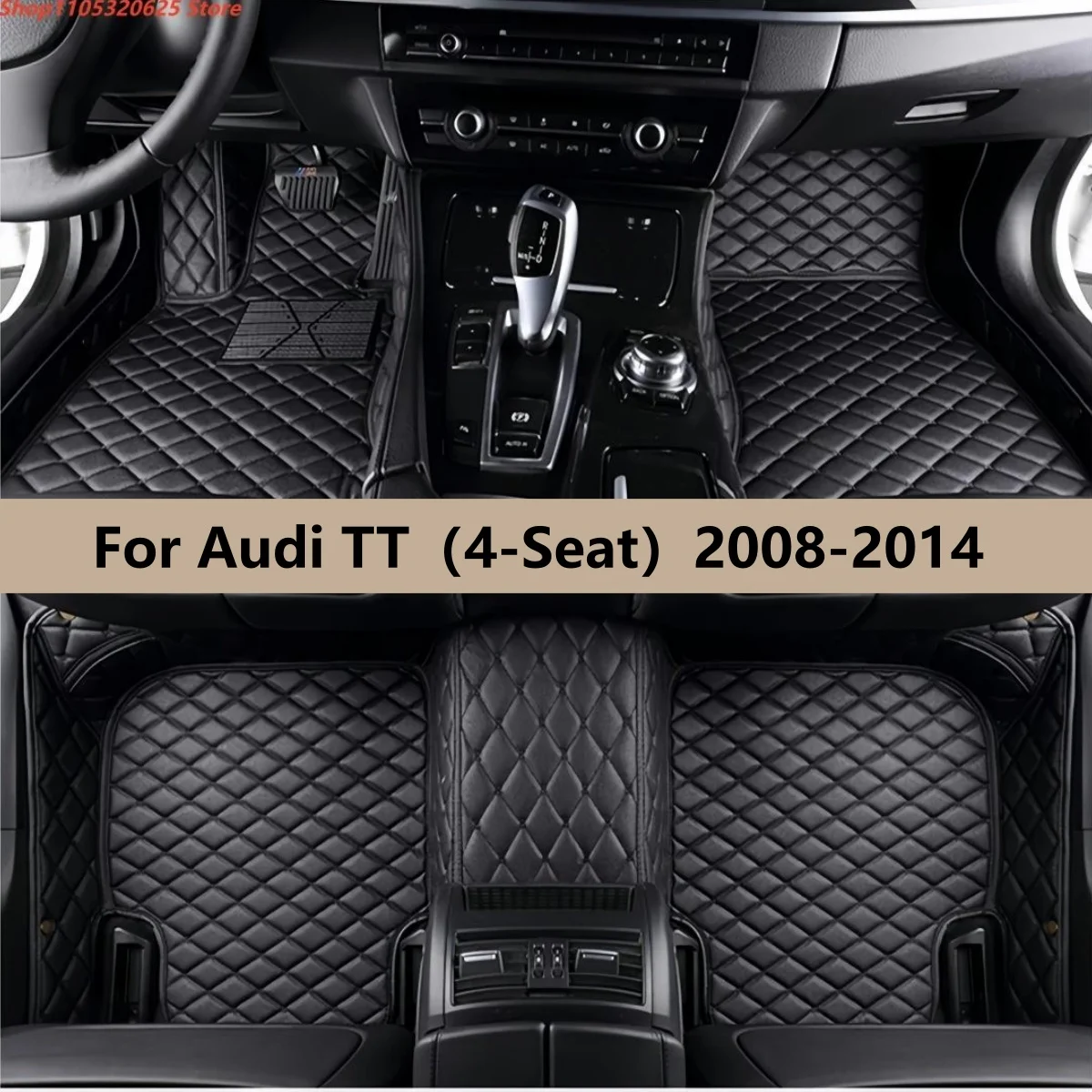 

Автомобильные коврики на заказ для Audi TT (4-местный) 2008 2009 2010 2011 2012 2013 2014, водонепроницаемые, аксессуары для интерьера автомобиля