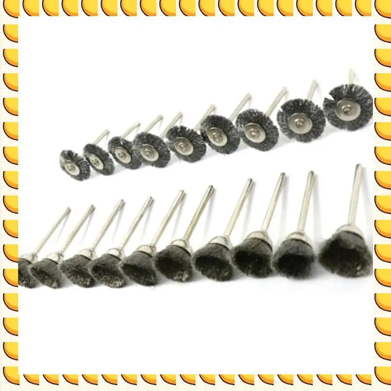 

BAAU 40X Stainless Steel Wire Brush Set For Dremel Rotary Tool Die Grinder Flat Wheel Cup