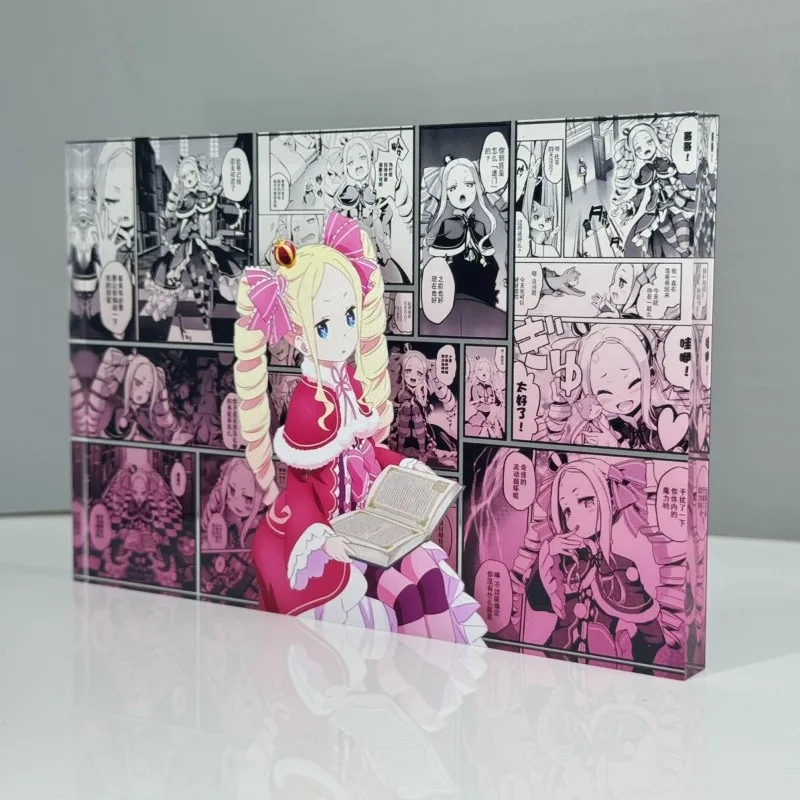 New Beatrice Acrylic Birthday Brick Re:Life in A Different World From Zero Anime Peripherals Dormitory Bedroom Desktop Ornament