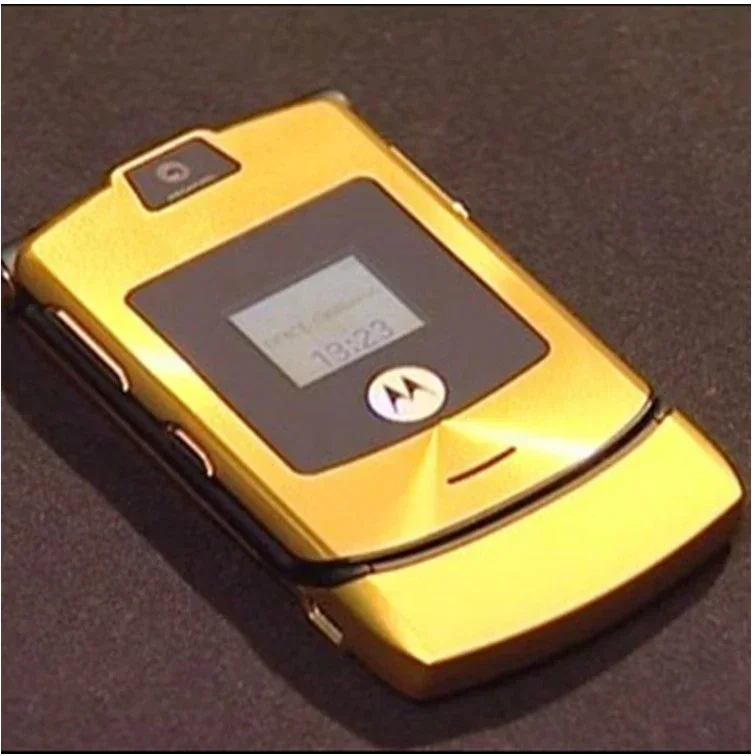 Motorola Cost-effective mobile phone RAZR V3 mobile phone folding clamshell original GSM 850/900/1800/1900 mobile phone