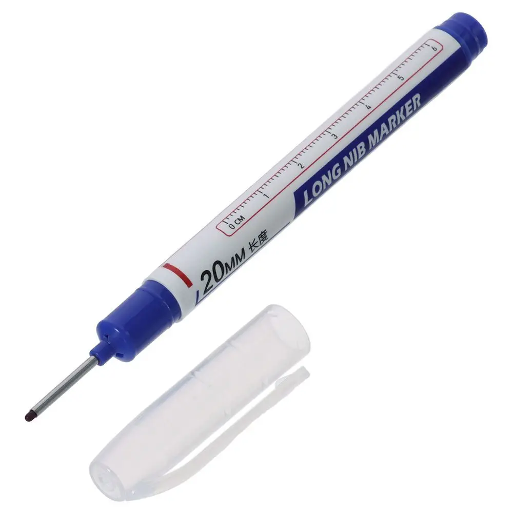 Green/Blue/Red/Black Long Nosed Marker 132* 10mm Modern/Fashion Deep Drill Hole Multi-purpose Deep Hole Marker Pen Colorful Pen