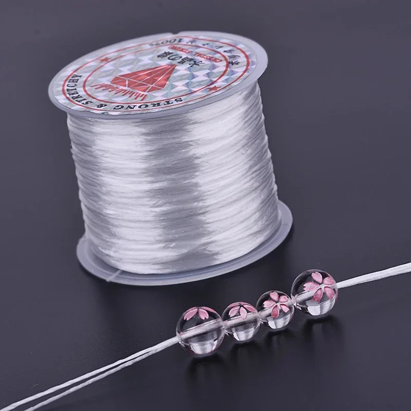 DIY handmade accessories stretch wire, string of crystal beads rope, string beads made of elastic string bracelet, rubber band