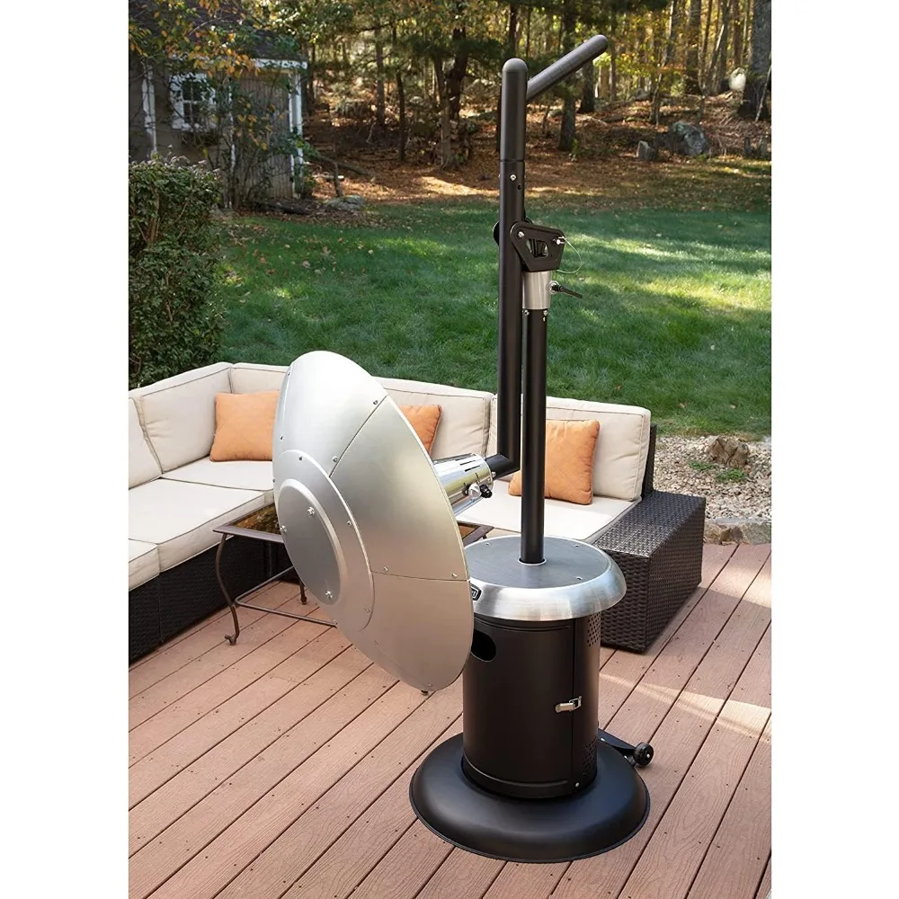 Patio Heater Covers Elevated Propane Terrace Heater, Oversized 33 Inch Heat Shield Outdoor Heating & Cooling Garden Supplies