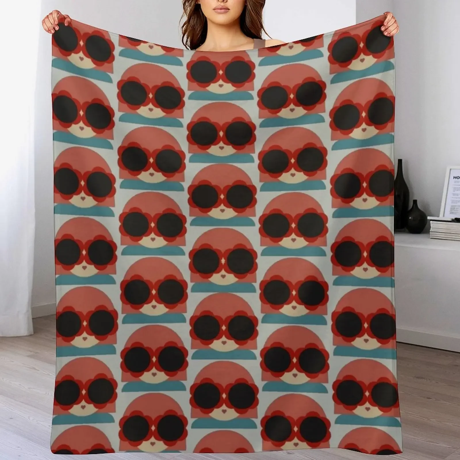 

orla kiely lola,New color,orla kiely lola pattern Throw Blanket Thin Soft Blanket for Summer Night Sleeping