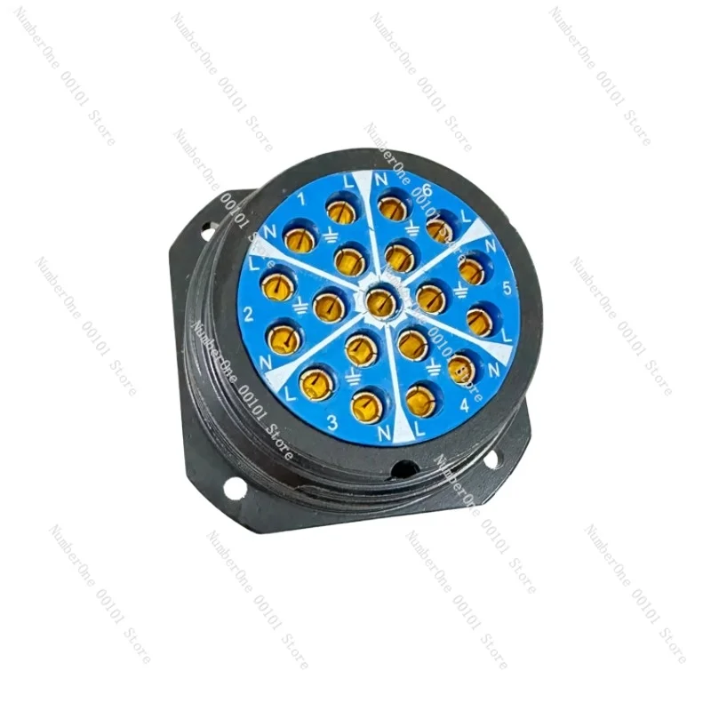 19 Pin Panel Mount Socket Industrial Heavy Duty Multi Pin Chassis Mount Wiring Connection Connector
