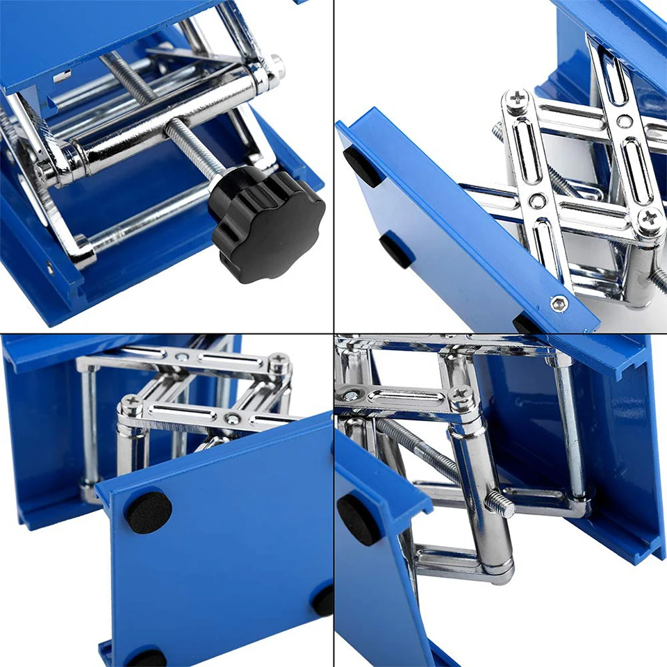 4\'x4\' Aluminum Router Lift Table Woodworking Engraving Lab Lifting Stand Rack Lift Platform Woodworking Benches Lifter