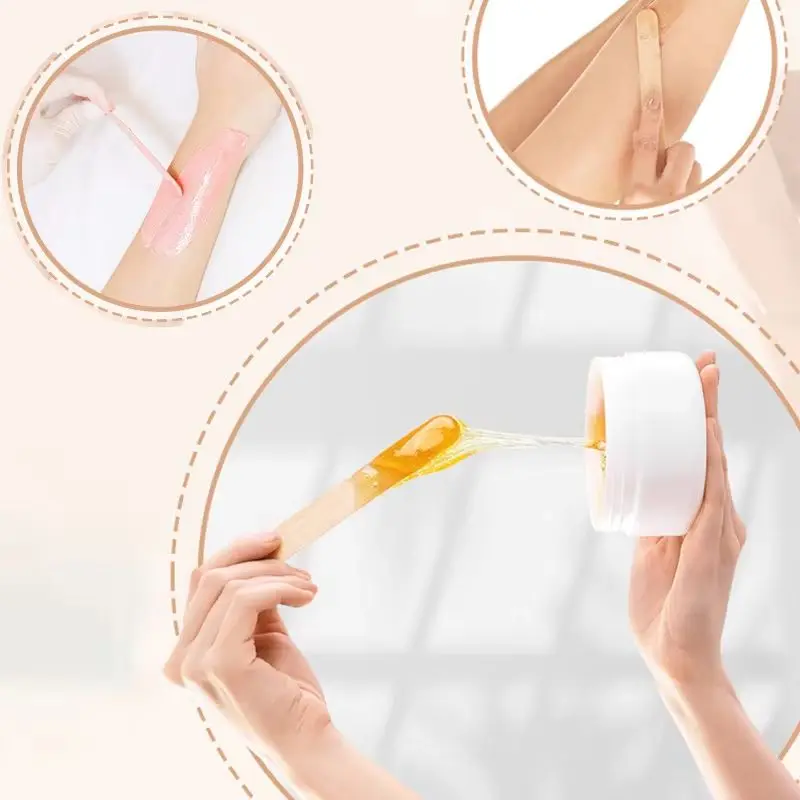 100PCS Disposable Tattoo Tongue Depressor Body Waxing Tools Wooden Body Hair Removal Stick Tattoo Accessories