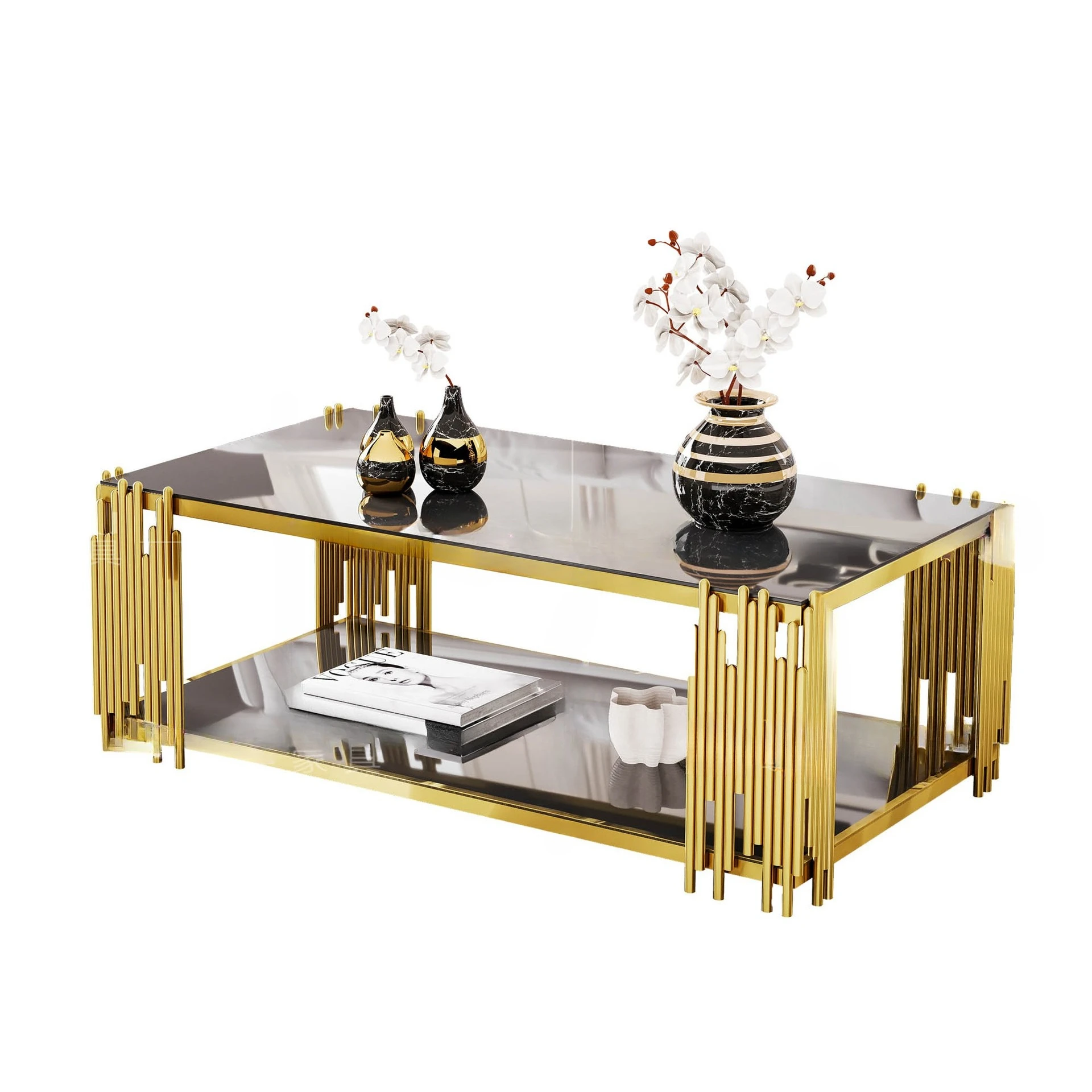 

Light luxury, Nordic, living room, stainless steel, marble, coffee table, small apartment