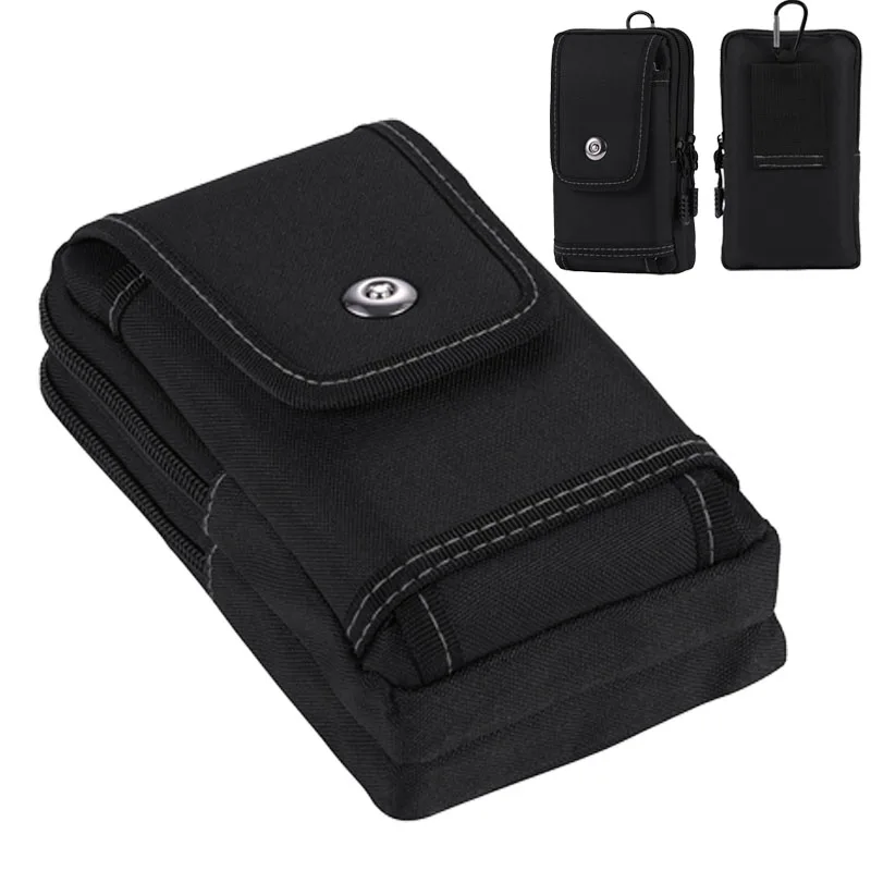 Tactical Molle Bag Sports Belt Waist Bag Men Double Layer Mobile Phone Pouch Camping Hunting Fanny Pack Utility EDC Pack