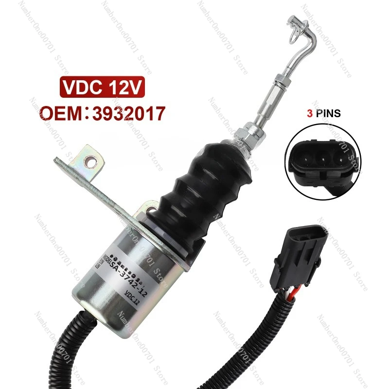 

Applicable to Dongfeng Cummings SA-3742-12 Z3900107 SA-3742-24 Stall Solenoid Valve