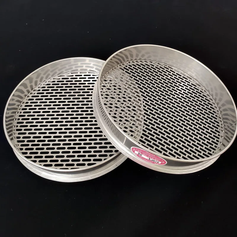 SUS304 Sifting Pan Mesh Screen Garden Sieve Riddle Stainless Steel Soil Sieve Gardening Supply Seeding Cultivation Tool