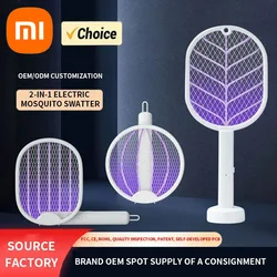 Xiaomi Foldable Electric Mosquito Killer Fly Swatter Trap USB Rechargeable Mosquito Racket Insect Killer With UV Light Zapper