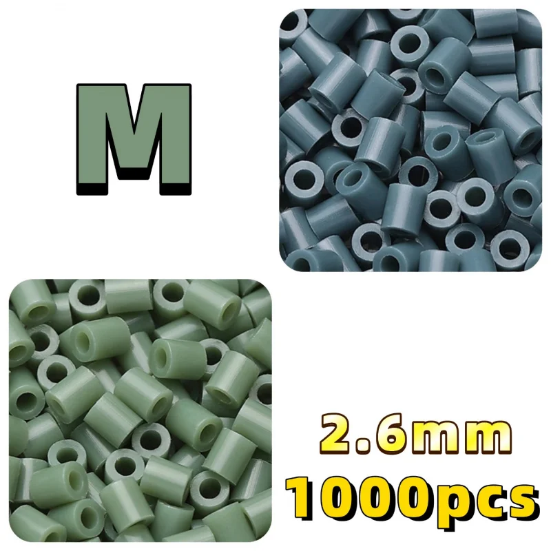 

Kids DIY Craft Gift 1000Pcs 2.6mm Hama Perler Beads Colorful Puzzle Fuse Beads Kit