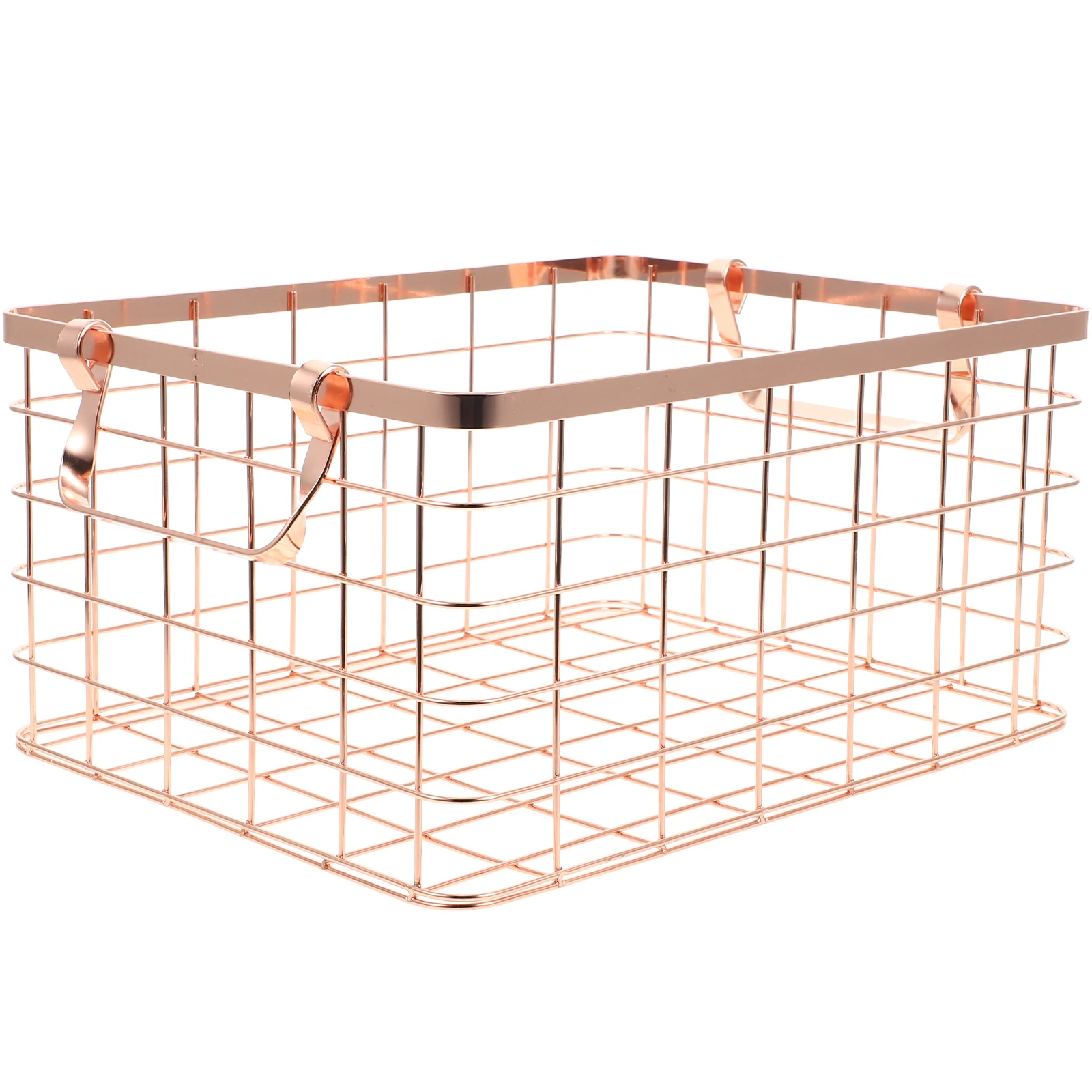 

Wire Basket Iron Art Storage Basket With Handle Nordic Style Household Decor Organizer For Home Hotel Desktop Use
