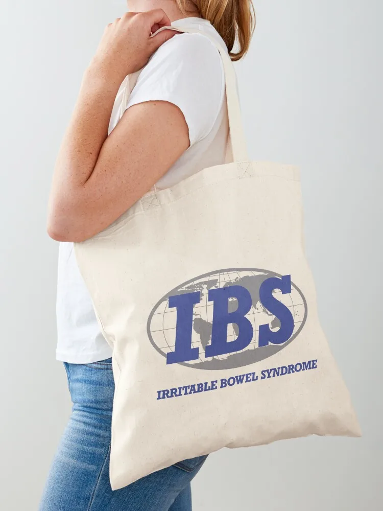 

IBS - Irritable Bowel Syndrome (blue) Tote Bag supermarket folding bag Canvas shoulder bag Cloth bags hand