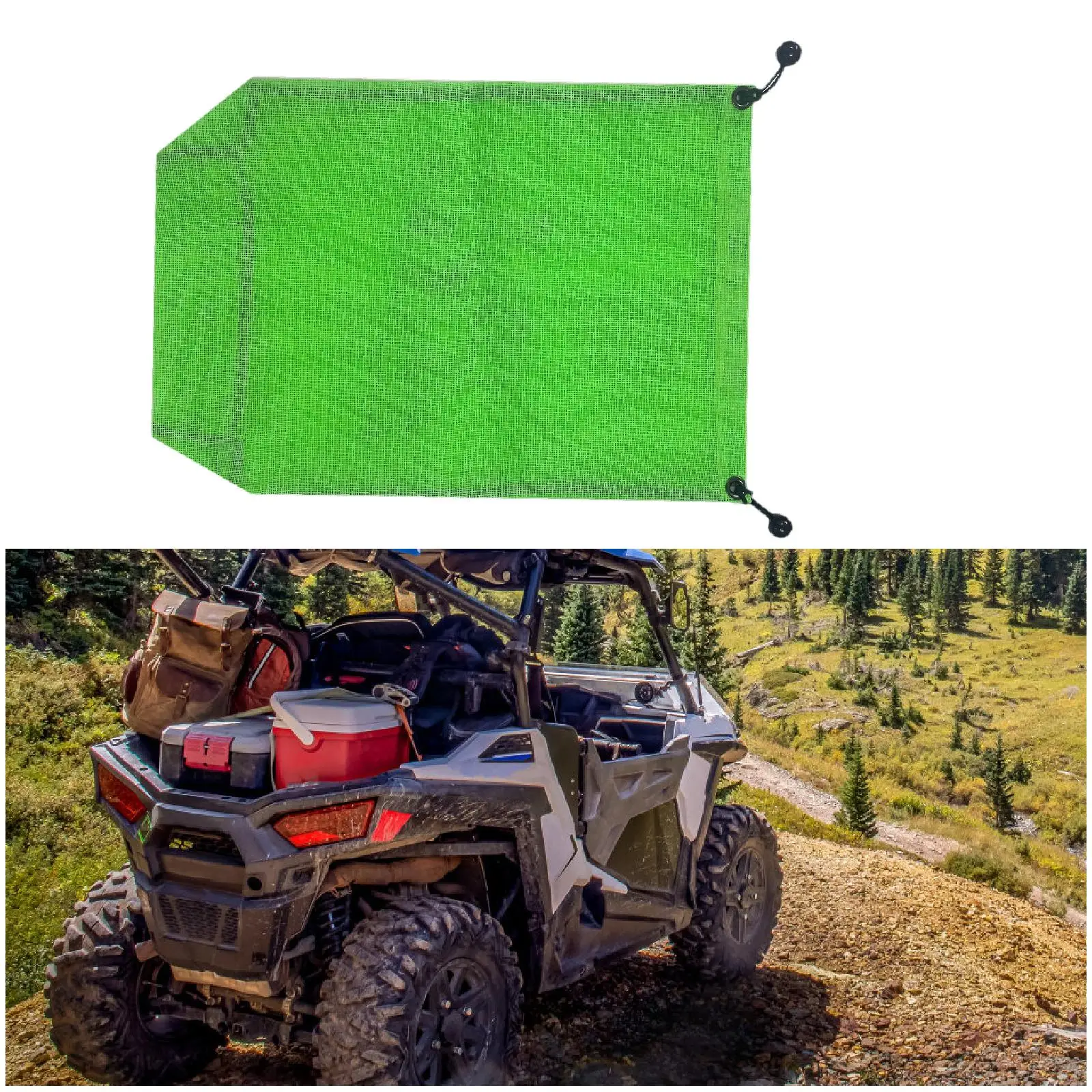 

UTV Beach Car Trash Storage Bag Wear Resistant Trash Collection Bag Portable Mesh Cloth SUV Road Vehicle Trash Bag Garbage Bag