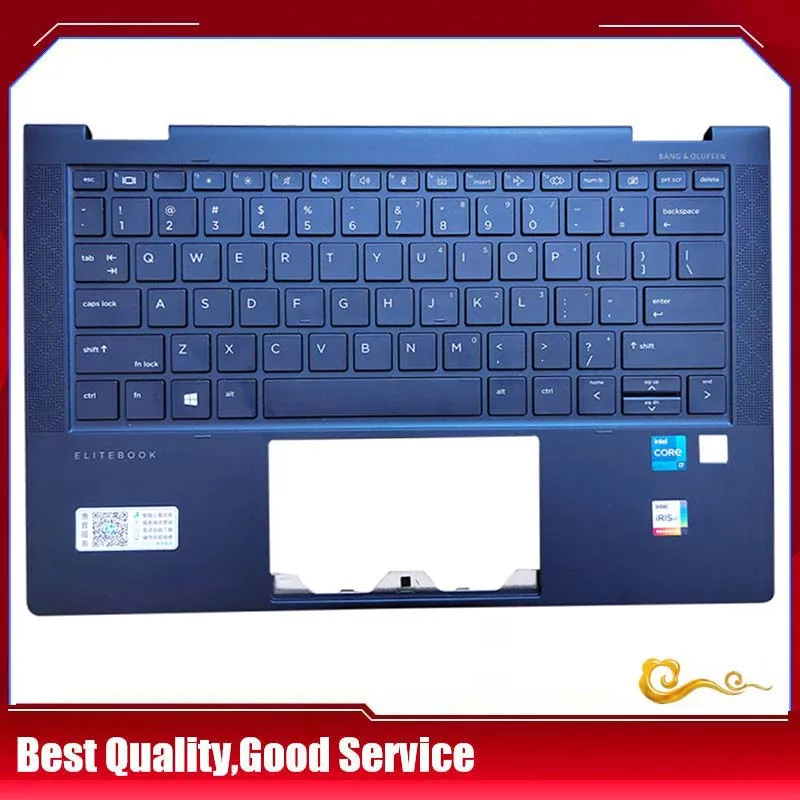 YUEBEISHENG            NEW/org For HP Elite Dragonfly G2 Palmrest US keyboard Upper Case With US Keyboard Backlit, Dark Blue