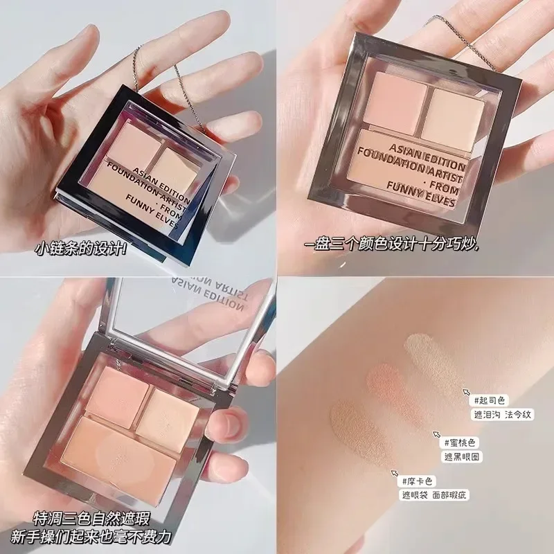 FunnyElves Concealer Palette Volledige Dekking Crème Matte Hydrateren Verbergen Donkere Oogkringen Zeldzame Schoonheid Gezicht Basis Koreaanse Make-up