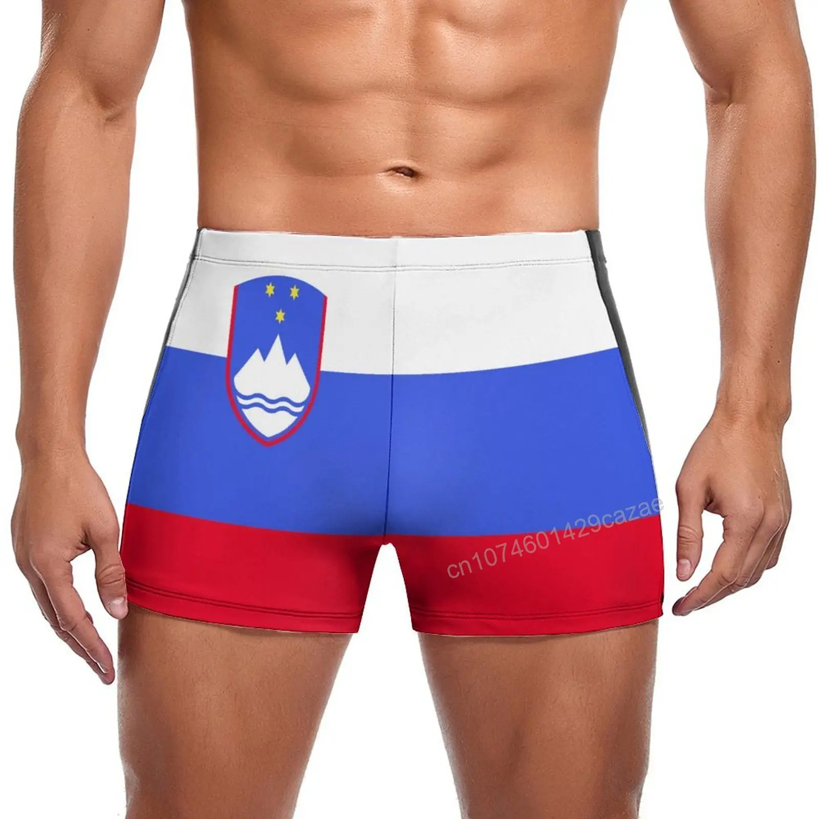 Swimming Trunks Slovenia Flag Quick Dry Shorts For Men Swim Beach Short Summer Gift