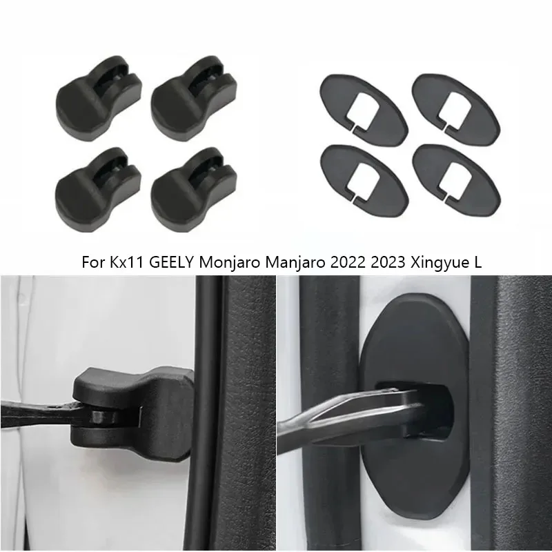 Car Door Lock Buckle Protective For Kx11 GEELY Monjaro Manjaro 2022 2023 Xingyue L Screw Cap Decorative Cover Car Accessories