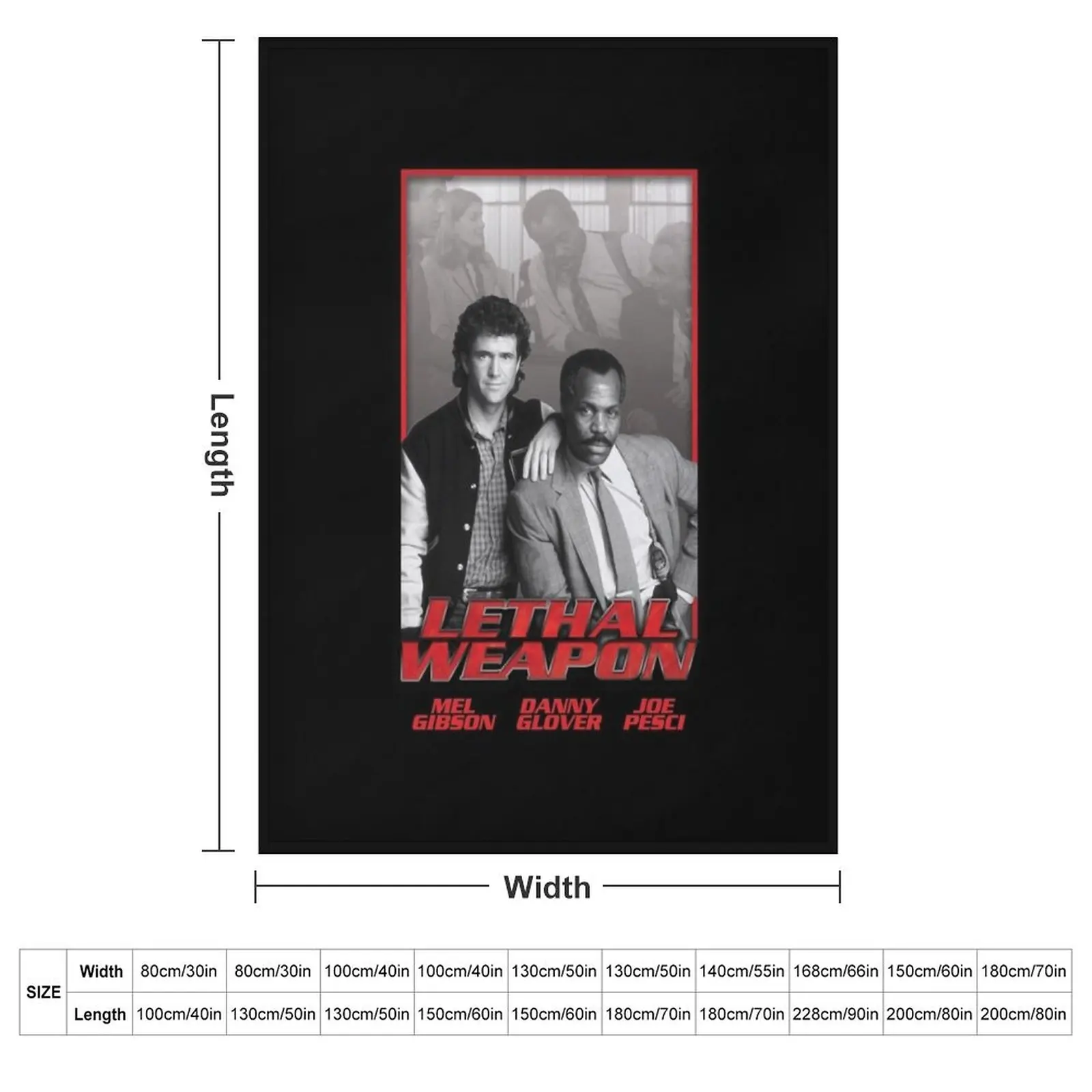 Action Movie American Police Motivational Lethal Weapons Gifts Movie Fans Throw Blanket