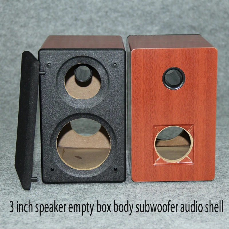 3 Inch Speaker Empty Box Subwoofer Audio Shell Audiophile Household Wooden Two-way Frequency Full Frequency Empty Wooden Box