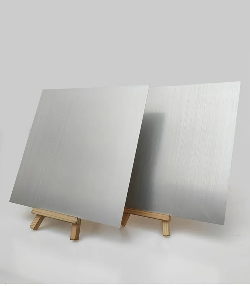 Silver brushed anodized aluminum plate 5052 aluminum alloy plate thickness 0.5-2mm nameplate laser engraved nameplate