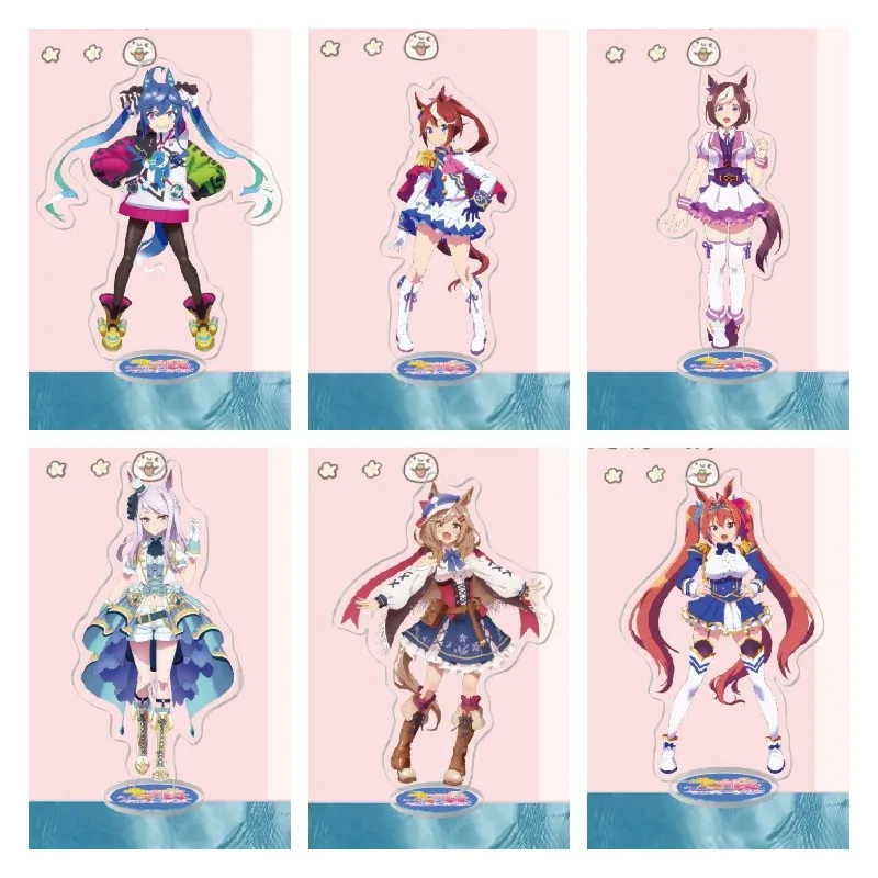 Pretty Derby Character Model Anime Figure Acrylic Double-Sided Hd Design Stands Model Sweet Lovely Girls Desk Decor Fans Gift