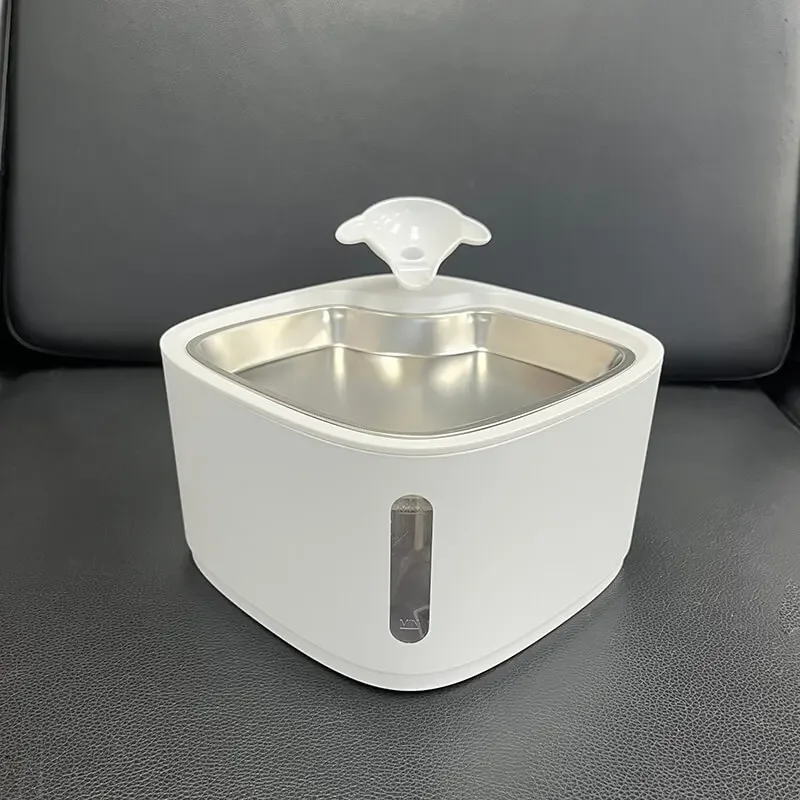 Pet food feeders water dispenser 2.4l ABS ceo-friendly material water fountain pet with filter low voice USB charging