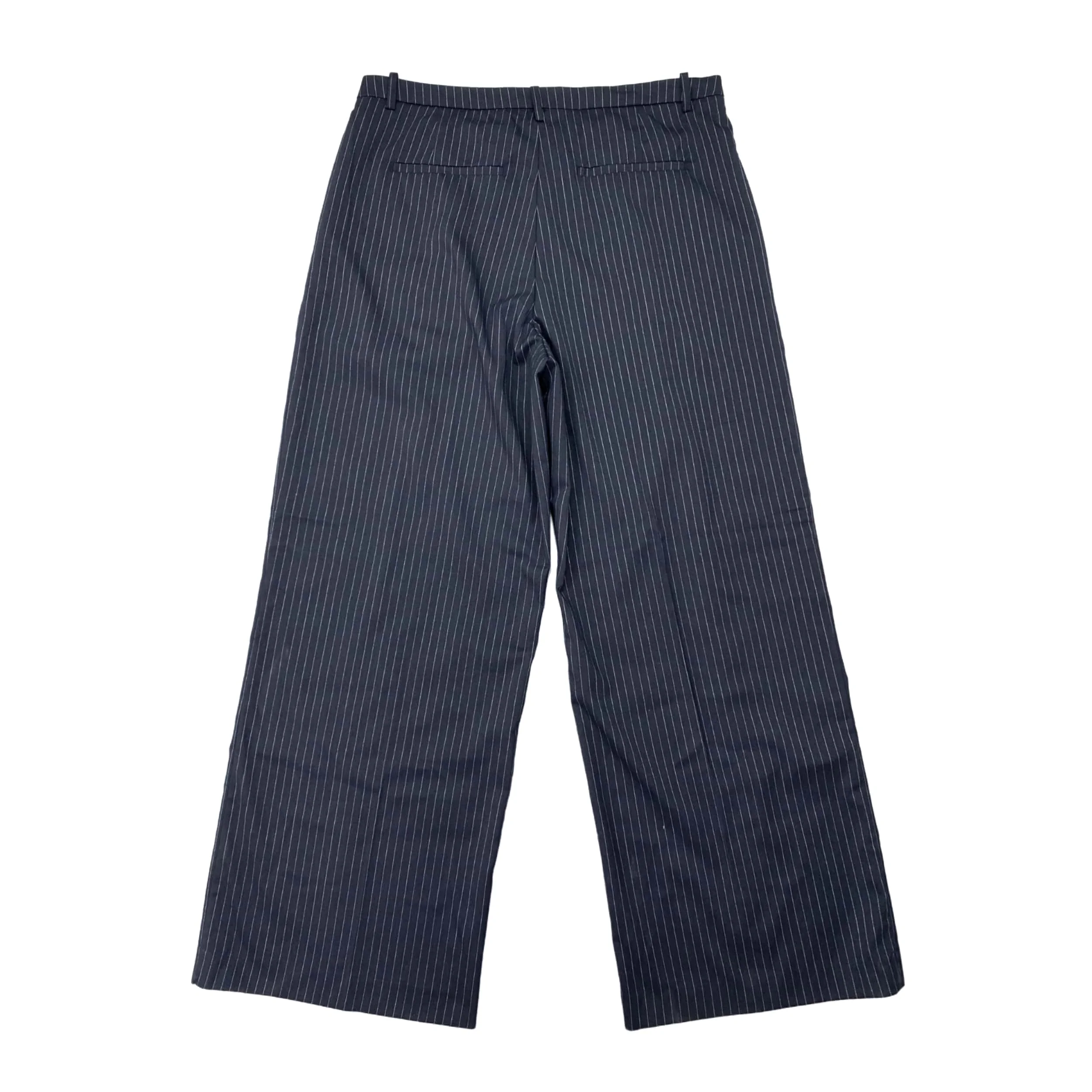 E2 nouveau pantalon décontracté pour femmes rayures verticales jambe droite costume banlieue grande taille MM drapé OL longue Fiber de Polyester