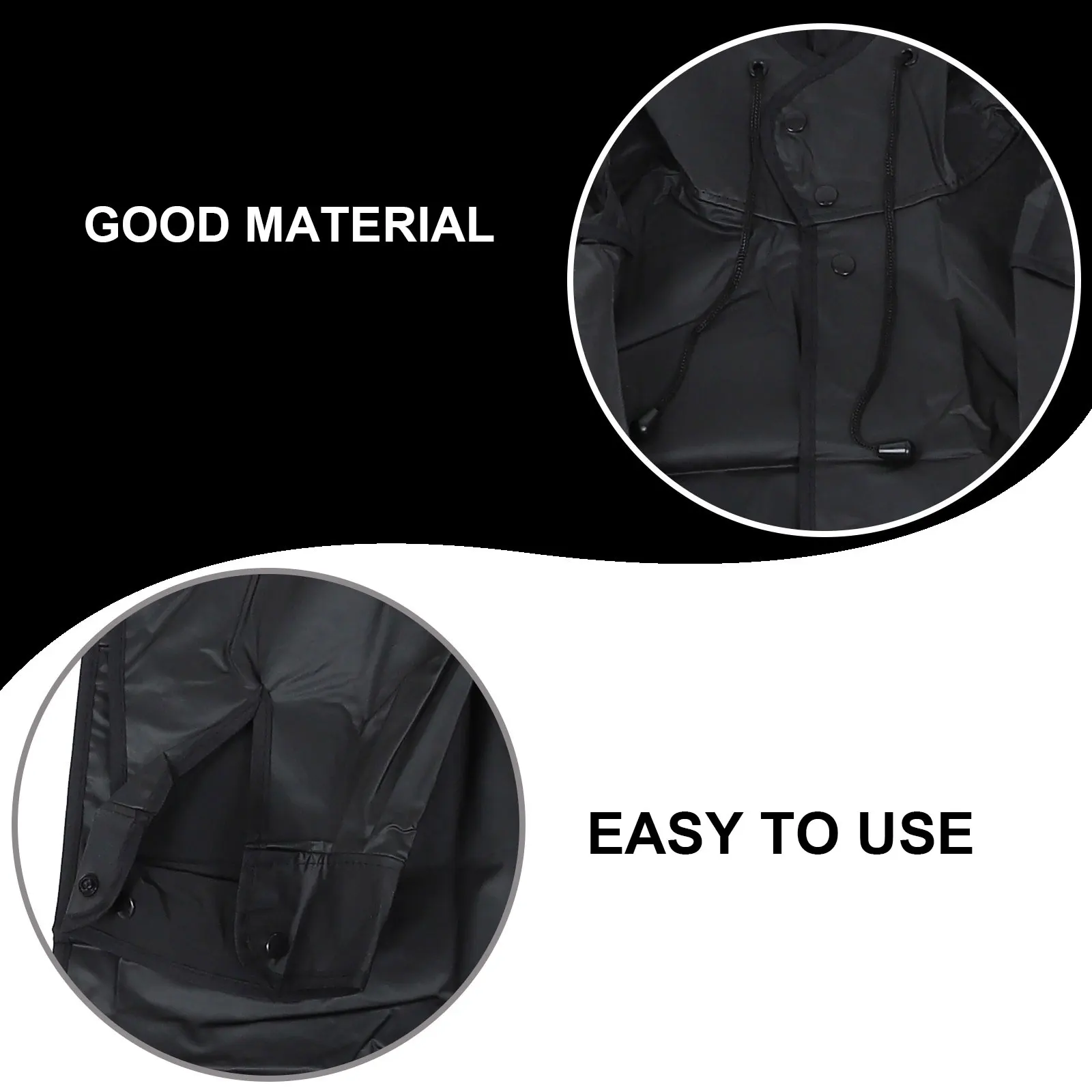 1pc capa de chuva longa corpo inteiro à prova dwaterproof água ao ar livre adulto eva capa de chuva para caminhadas leve durável à prova de umidade portátil