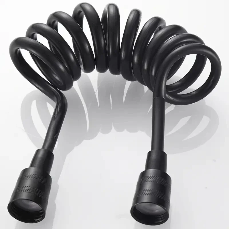 Telephone Line Style Bath Sprayer Connect Pipe Spring Shower Hose Toilet Bidet Water Plumbing