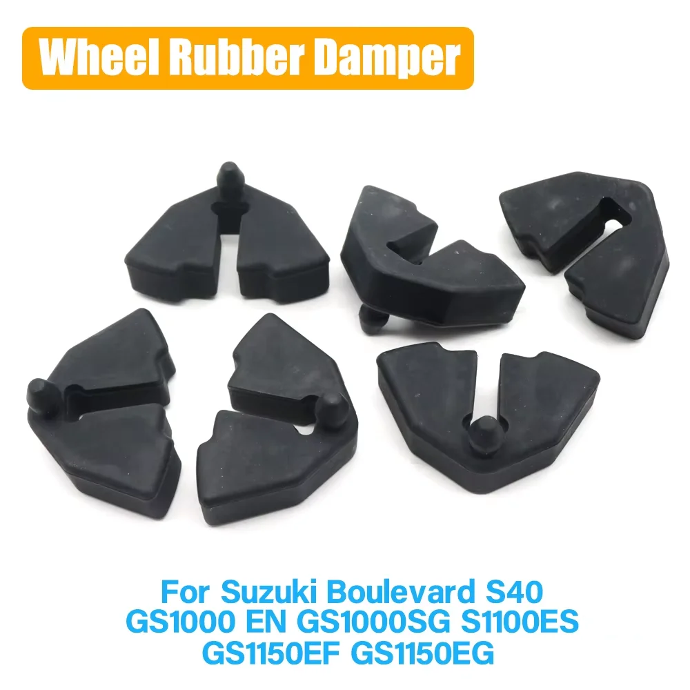 For Suzuki Boulevard S40 GS 1000 EN S GS1100ES GS 1150 Hub Damper Rubber Buffer 6Pcs Motorcycle Rear Wheel Drum Rubber