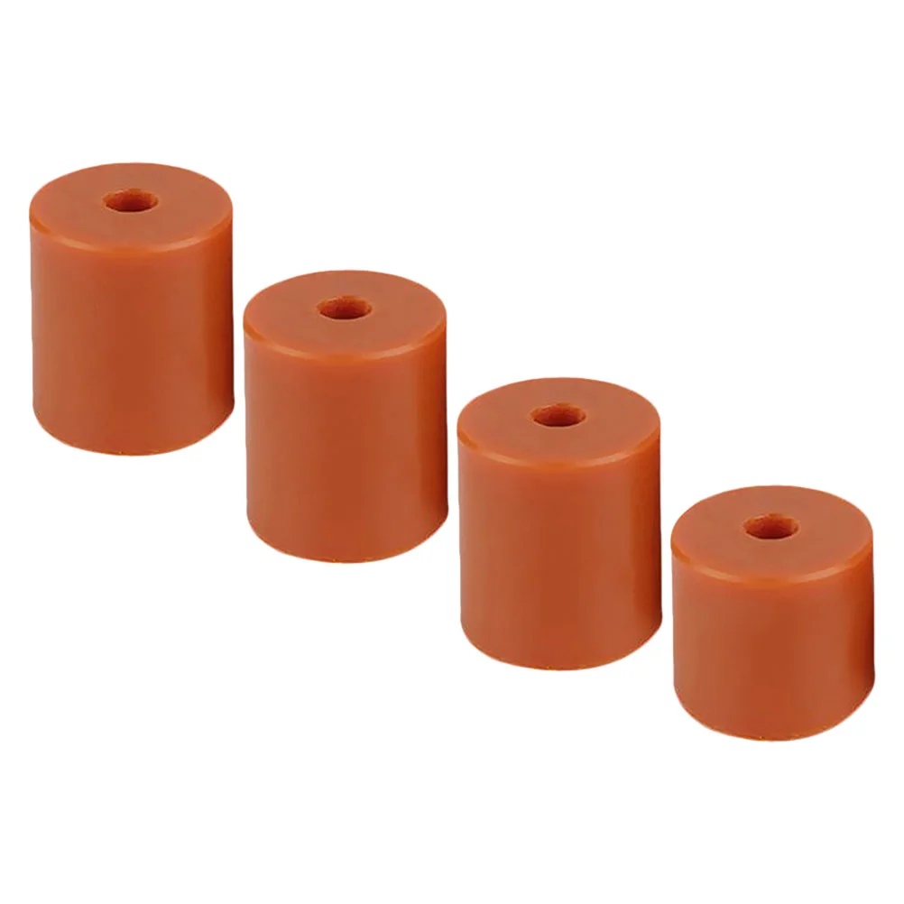 4 Pcs 3D Printer Accessories Heat Bed Silicone Column Bracket Hot Mounts 3 Brown 18MM 1 16MM Reduction Easy Install