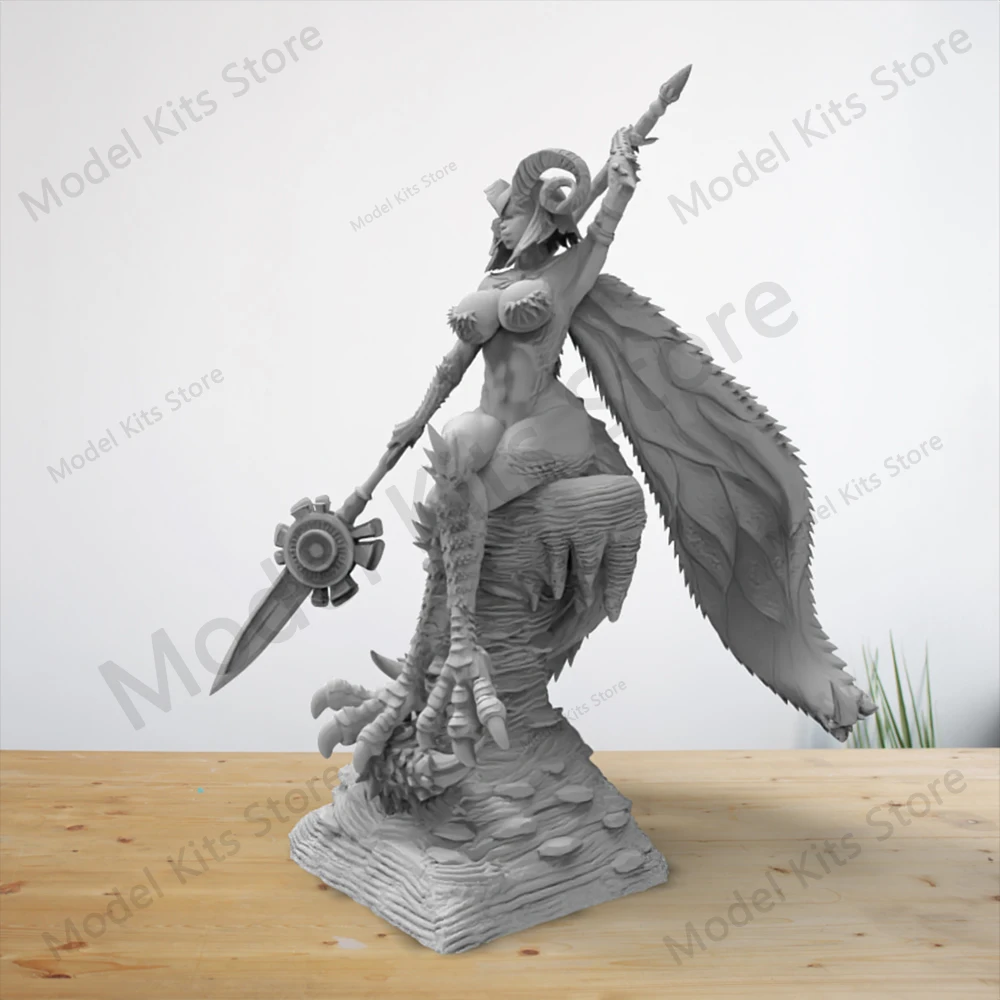 Kit de figurines en résine à l'échelle 1/24, figurine Belle Kulve Taroth Girl, Kit de figurines d'impression 3d, Micro Statue incolore, jouet non peint, bricolage
