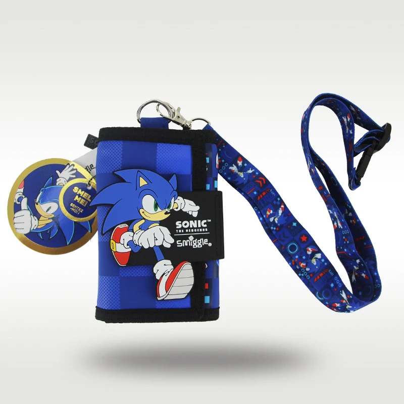 Avustralya smiggle çocuk cüzdanı erkek debriyaj cüzdan deri klasör üç kat kart çantası 5 inç